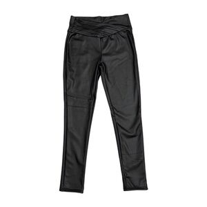 (NWOT) Black Faux Leather Pants L/XL | High Rise Stretch Skinny Ankle Pants